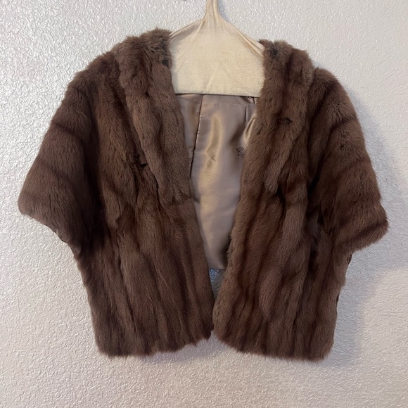 Vintage Mink Fur Jacket Sodchaux's New Orleans 1950s with Pockets Mob Wife Vibe